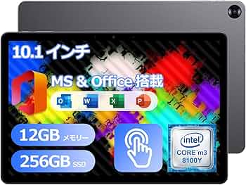Amazon.co.jp: 2in1 タブレット PC 10.1型 第8世代Core m3 12GB
